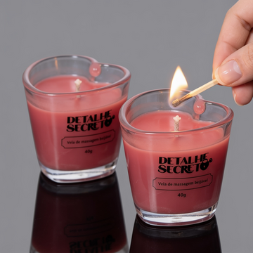kit 2 Velas de Massagem Beijável - Fabulosa